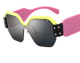 Fashion Block Color Sunglasses