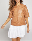 BCBGeneration Faux Leather Box Top